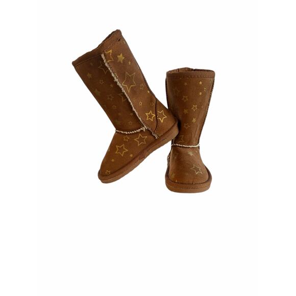 Airwalk Toddler Cognac w/ Stars Emma Winter Boots- Size 6 - Picture 3 of 7